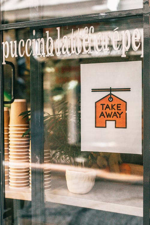 咖啡厅窗口与标牌 · 免费素材图片