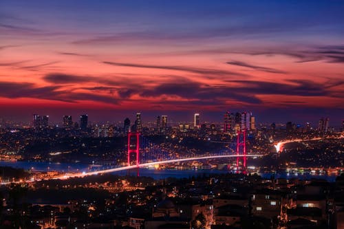 有关伊斯坦堡, 城市, 城市的灯光的免费素材图片