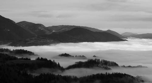 有关单色, 天性, 山的免费素材图片