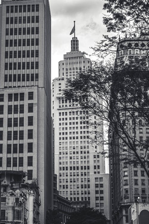 有关单色, 垂直拍摄, 建筑的免费素材图片