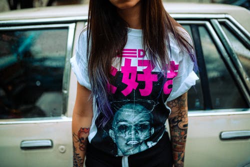 有关刺青, 刺青的, 印花衬衫的免费素材图片