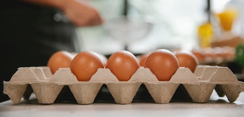 棕色鸡蛋托盘上的棕色鸡蛋 · 免费素材图片