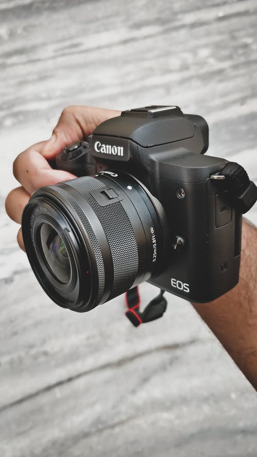 有关3C用品, 佳能, 垂直拍摄的免费素材图片