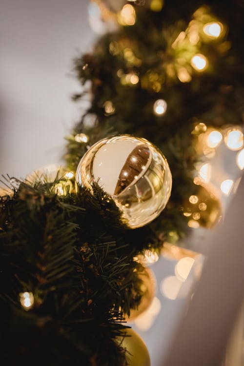 黄金圣诞树有微词 · 免费素材图片