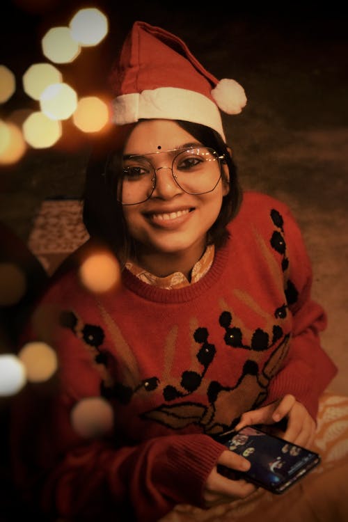有关圣诞季节, 垂直拍摄, 女人的免费素材图片