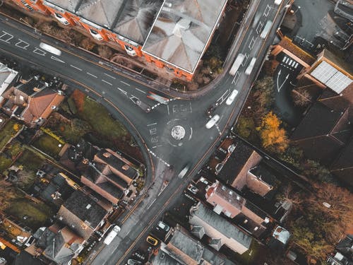 城市建筑鸟瞰图 · 免费素材图片