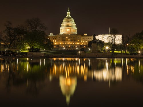 有关华盛顿国会大厦, 反射, 建筑的免费素材图片