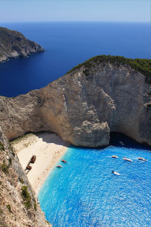 有关navagio, navagio海滩, 假期的免费素材图片