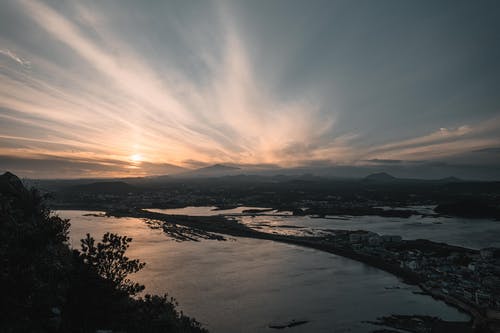 有关剪影, 城山邑, 天空的免费素材图片