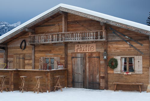 有关hutte, 冬季, 外观的免费素材图片