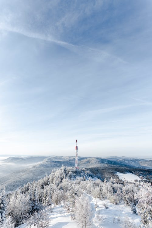 有关冬季, 垂直拍摄, 塔的免费素材图片