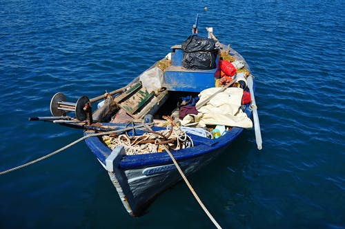 有关捕鱼设备, 水, 海的免费素材图片
