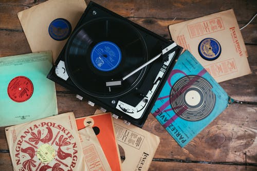 有关俯视图, 唱盘, 收藏的免费素材图片