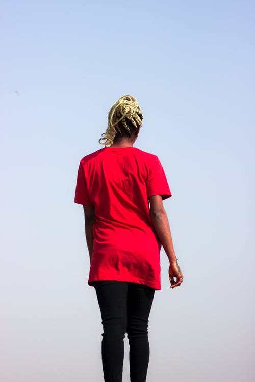 有关垂直拍摄, 女人, 後視圖的免费素材图片