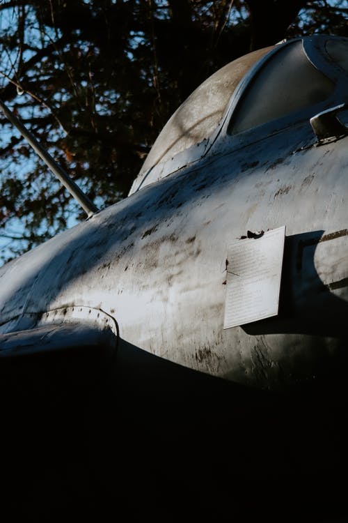 有关停, 喷射机, 垂直拍摄的免费素材图片