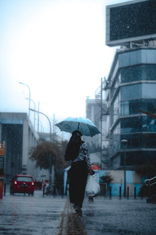 有关下雨, 傾盆大雨, 垂直拍摄的免费素材图片