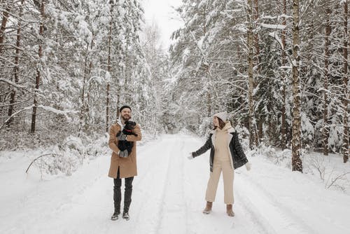 有关一對, 冬季, 冷的免费素材图片