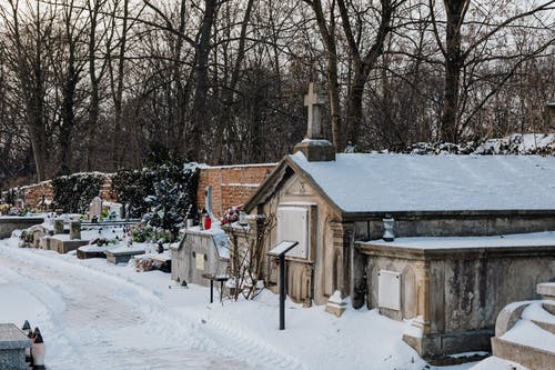 有关冷, 墓園, 大雪覆盖的免费素材图片