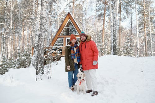 有关（頂部有小羊毛球的）羊毛帽子, @户外, 一對的免费素材图片