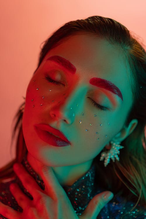 有关创意化妆, 女人, 工作室拍摄的免费素材图片