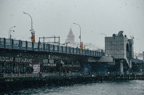 有关下雨天, 伊斯坦堡, 加拉塔桥的免费素材图片