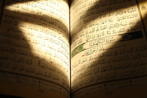 有关作文, 古蘭經, 打開的書的免费素材图片