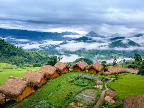 有关下田, 尼帕小屋, 山的免费素材图片