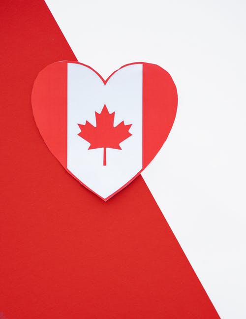有关加拿大, 加拿大国庆日, 心形的免费素材图片