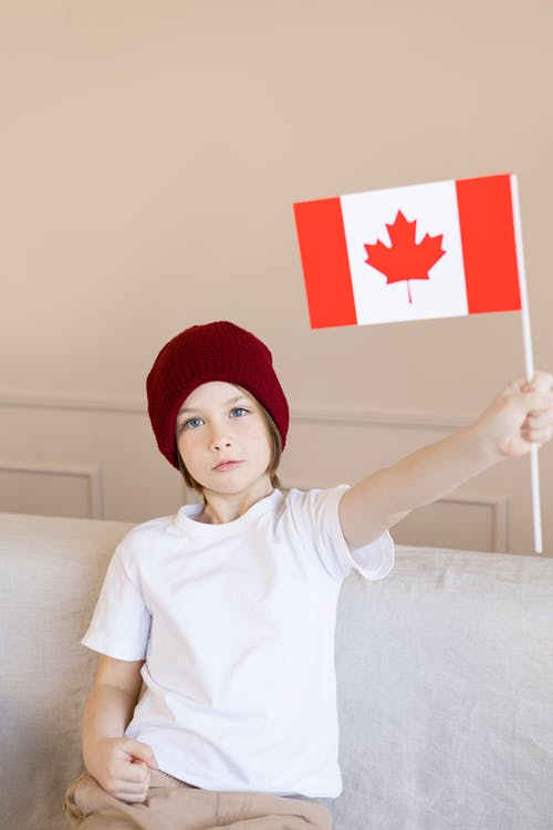 有关伸展, 兒童, 加拿大国旗的免费素材图片