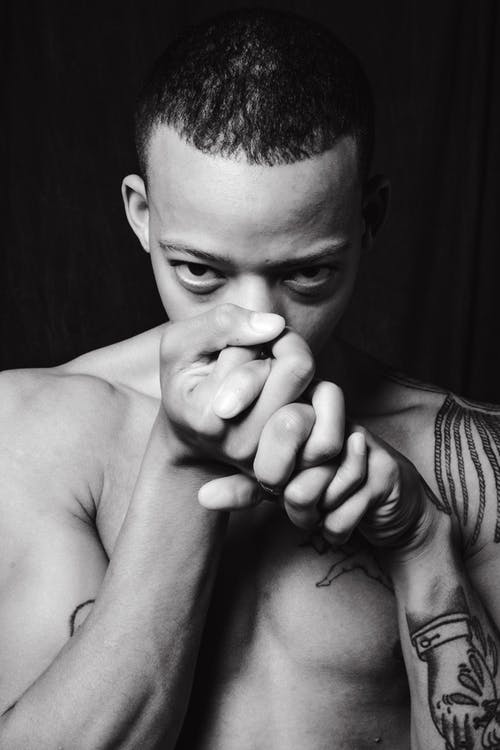 有关刺青的, 半裸, 垂直拍摄的免费素材图片