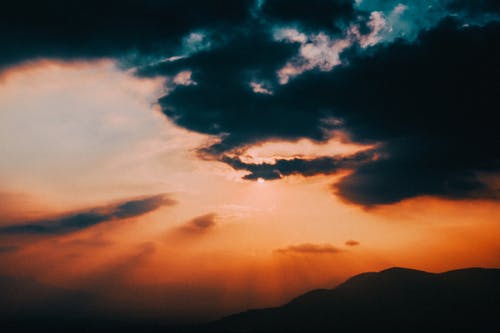 有关剪影, 太阳光线, 户外的免费素材图片