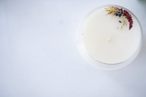 有关Copyspace, 大豆蜡烛, 头顶射击的免费素材图片