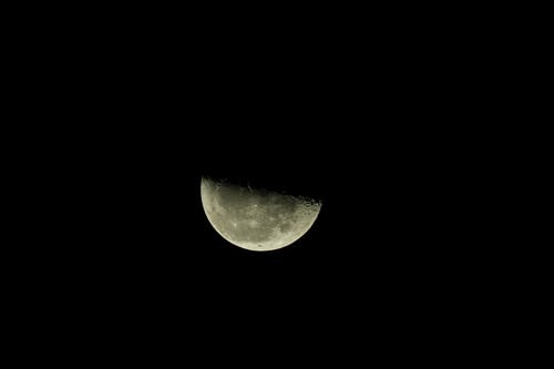有关半月, 夜空, 天文学的免费素材图片