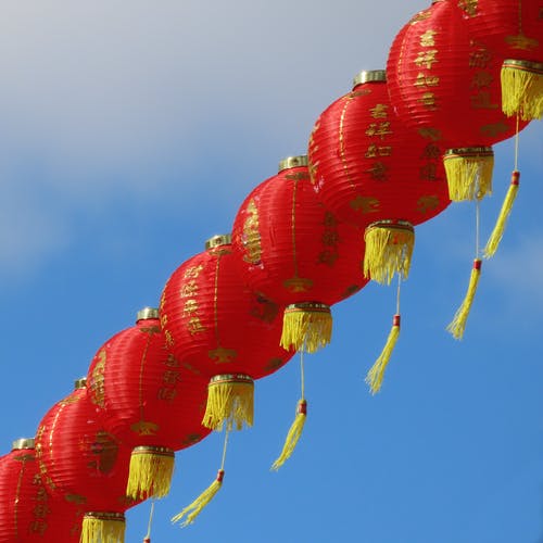 有关中国新年, 中国新年装饰品, 中国灯笼的免费素材图片