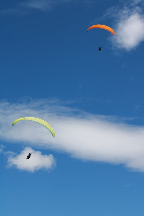 有关不亦乐乎, 极限运动, 滑翔伞的免费素材图片