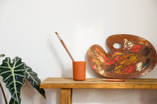 有关木, 水彩笔, 绘画材料的免费素材图片