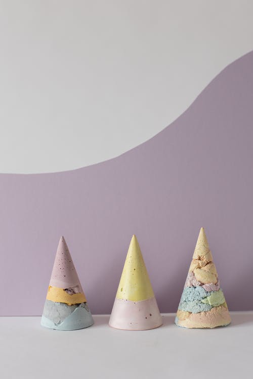 有关三角形, 冰淇淋甜筒, 图案的免费素材图片