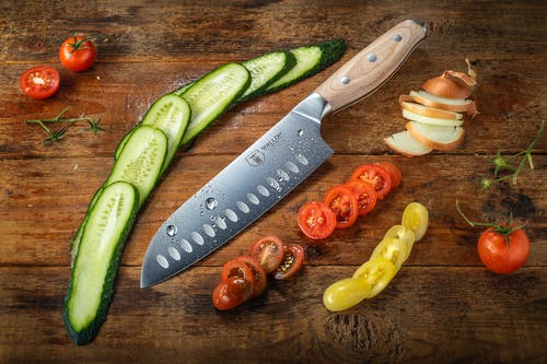 有关Flatlay, 刀, 小蕃茄的免费素材图片