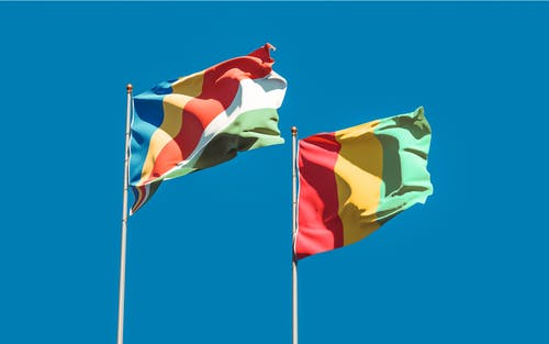 有关不相连的, 几内亚, 国旗的免费素材图片
