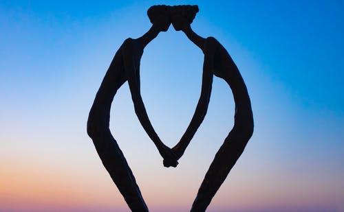 有关一对, 从下面, 低角度的免费素材图片