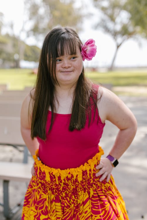 有关唐氏综合症, 垂直拍摄, 女孩的免费素材图片