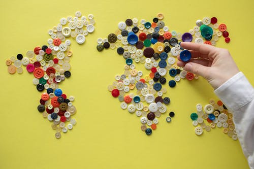 有关什锦的, 圆形, 头顶射击的免费素材图片