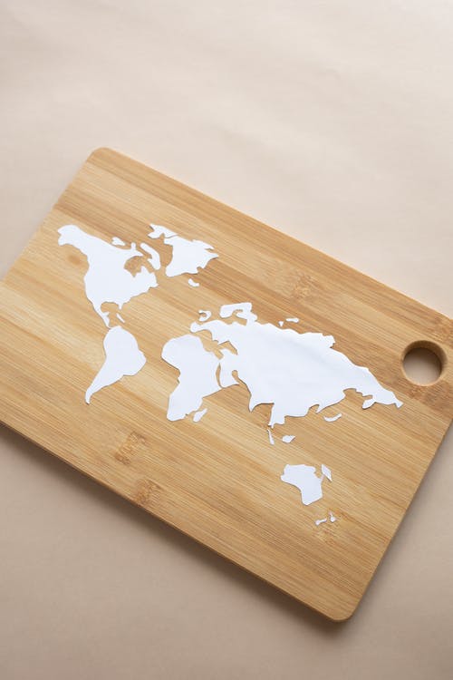 有关俯视图, 切菜板, 垂直拍摄的免费素材图片