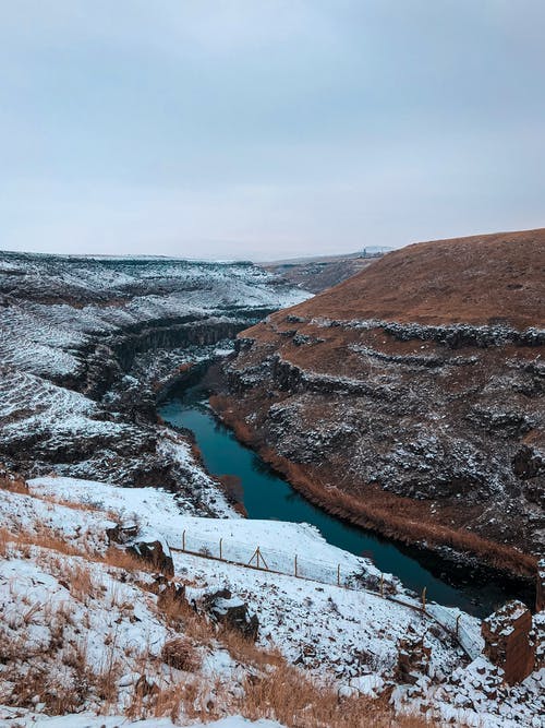有关下雪的, 冬季, 垂直拍摄的免费素材图片