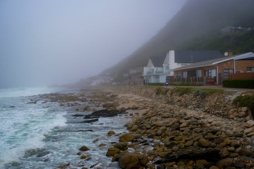有关天性, 岩石海岸, 有雾的的免费素材图片