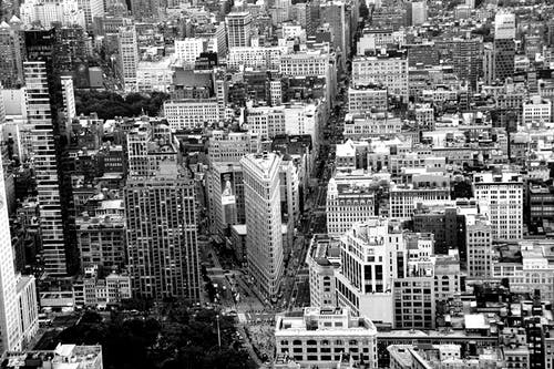 有关monchrome, 城市, 建筑的免费素材图片