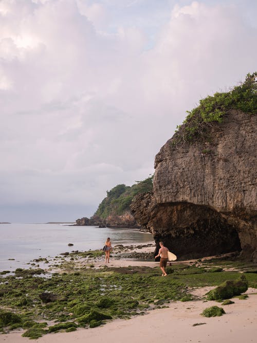 有关侵蚀, 岩石形成, 海滨的免费素材图片