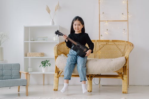 有关仪器, 儿童, 吉他的免费素材图片