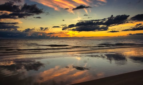 有关剪影, 反射, 和平的的免费素材图片