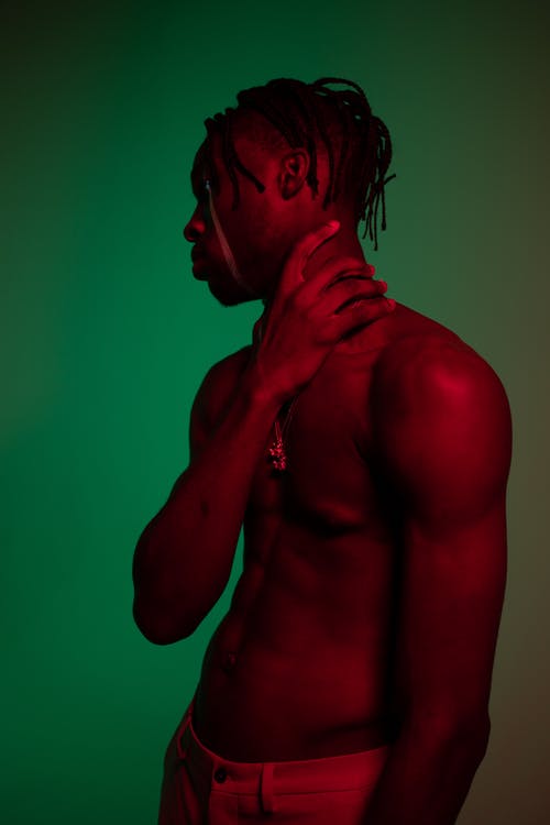 有关人, 半裸, 垂直拍摄的免费素材图片